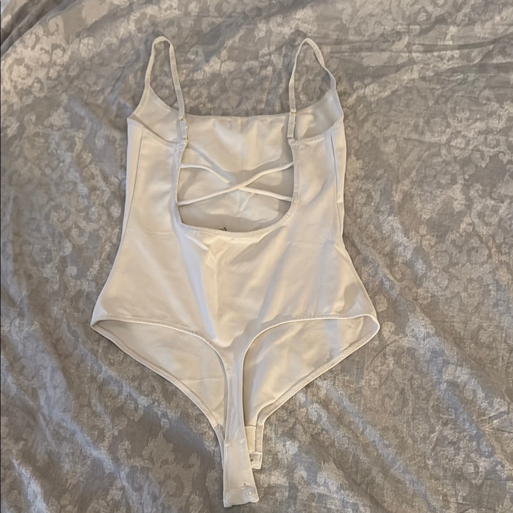 Free People White Bodysuit